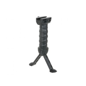 ACM Vertical grip with integrated bipod - black